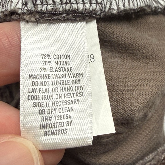 Bonobos Jeans Mens 30x28 Brown Corduroy Slim Fit 5-Pockets Casual Preppy Pants - Picture 8 of 11